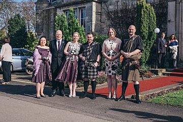 photo of Bride and Groom, with Best Man and Man-of-Honour and their respective wives
