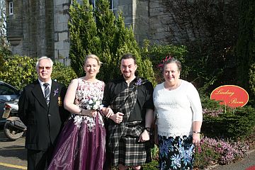 photo of Bride and Groom, with Bride's parents