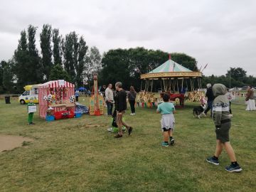photo of funfair attractions
