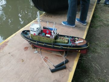photo of model boat
