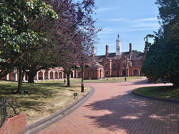 photo of the almshouses at Bedworth