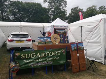 photo of canal art stall