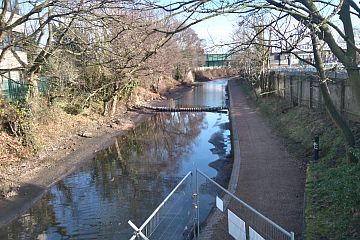 Looking east from Forge Lane Bridge