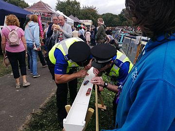 photo of police letting their hair down