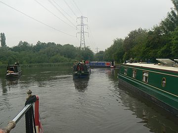 photo of group in small pool