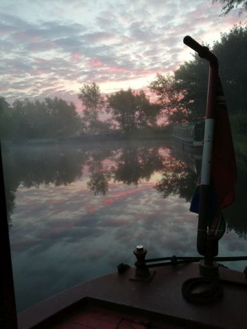 photo of misty morning at Tixall